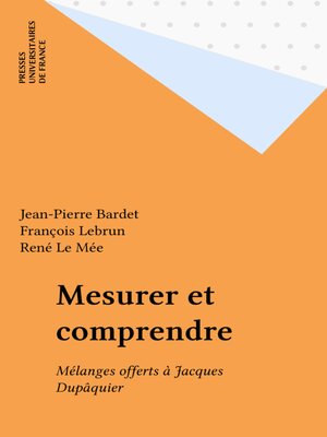 cover image of Mesurer et comprendre